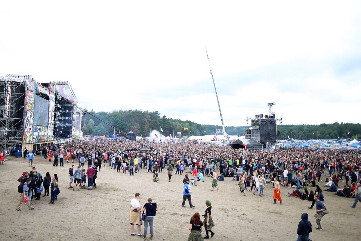 foule festival chaos