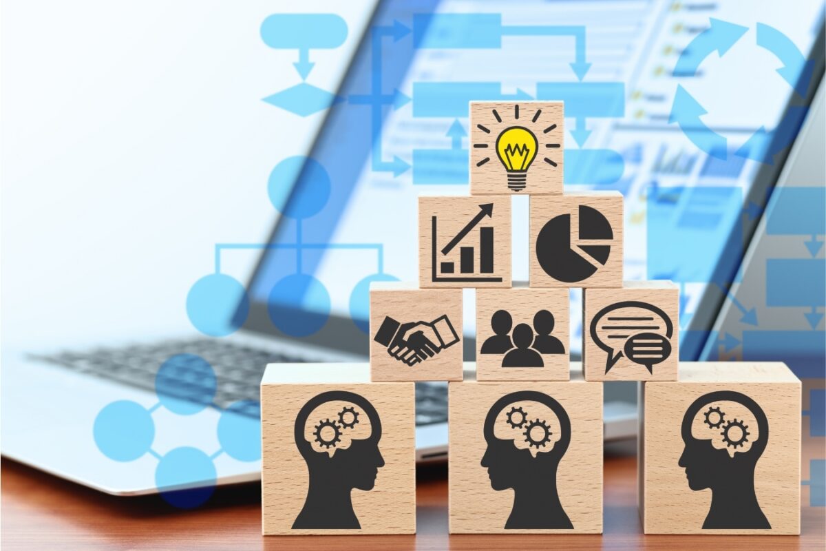 Schéma du knowledge management illustrant le cycle de partage des connaissances en entreprise